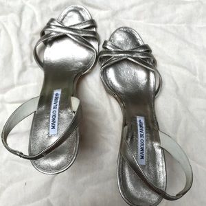 Manolo Blahnik strapping heels